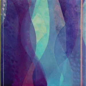 "Follow" by Meghan MacMillan, Acrylic painting on birch, 10x10", 2014