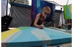 Meghan MacMillan at 2015 Whyte Avenue Art Walk Photograph by: John Lucas, Edmonton Journal