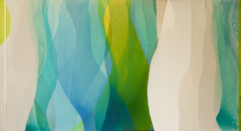 "Surrender Every Care" by Meghan MacMillan, 24 x 44", acrylic on canvas, 2014